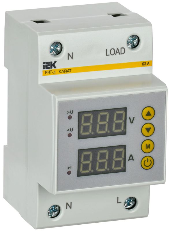 Реле напряжения и тока РНТ-д 1ф 54мм 63А KARAT IEK IVC31-1-63 (1 шт.)