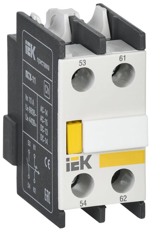 Приставка контактная ПКИ-20 доп. контакты 2НО KARAT IEK KPK10-20 (1 шт.)