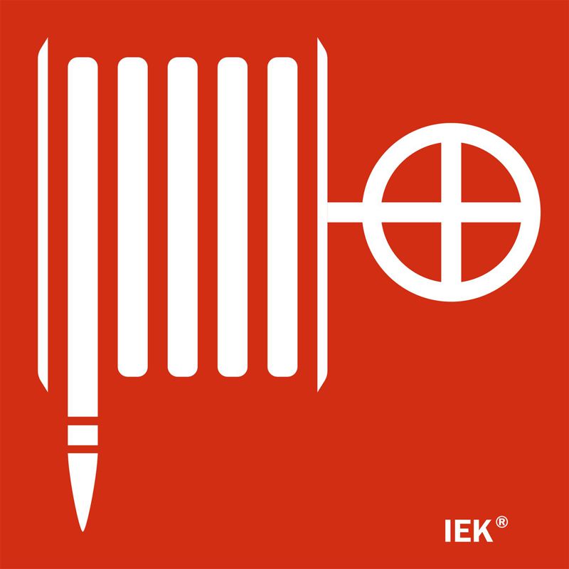 Этикетка самоклеящаяся 150х150мм "Пожарный кран" IEK LPC10-1-15-15-PKRAN (1 шт.)