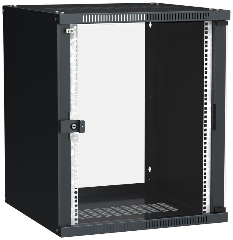 Шкаф LINEA WE 15U 600x650мм дверь стекло черн. ITK LWE5-15U67-GF (1 шт.)