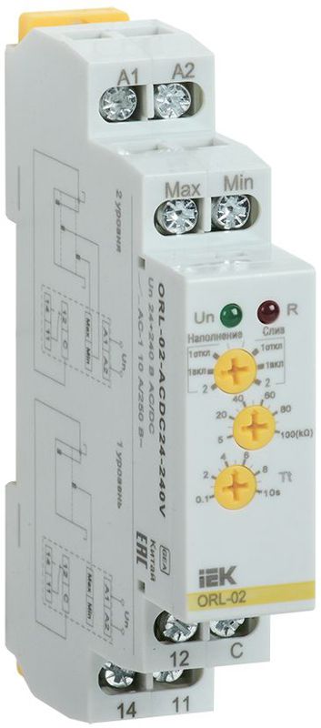 Реле наполн./дренаж ORL 24-240В AC/DC IEK ORL-02-ACDC24-240V (1 шт.)
