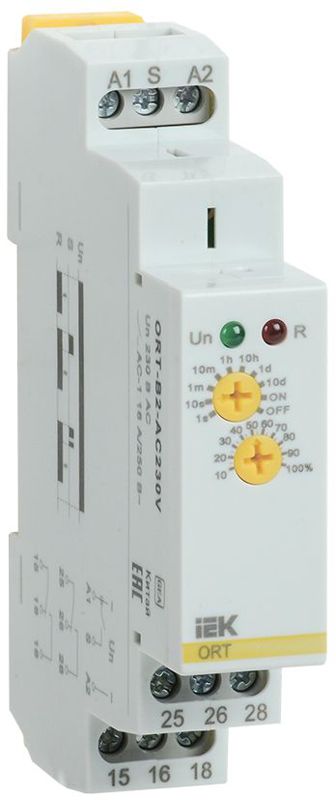 Реле задержки выключения ORT 2 контакта 230В AC IEK ORT-B2-AC230V (1 шт.)