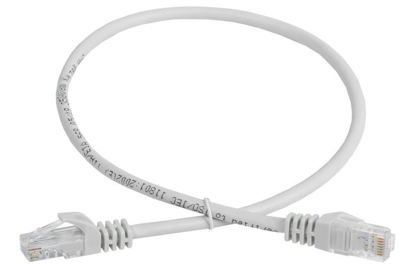 Патч-корд кат.5E UTP 3м сер. GENERICA PC01-C5EU-3M-G (1 шт.)