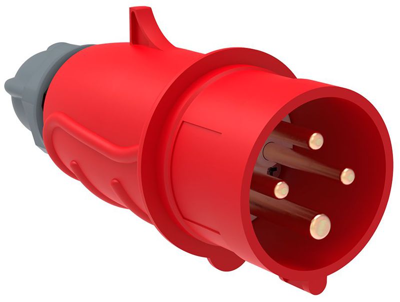 Вилка эл. каб. 16А 3P+PE 380В IP44 MAGNUM ССИ-014 IEK PSN02-016-4 (1 шт.)