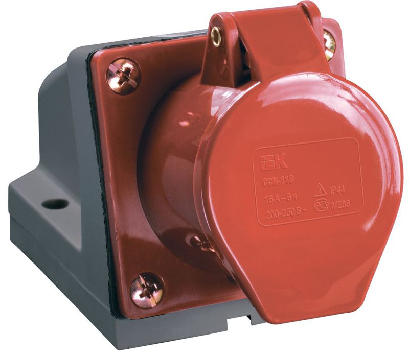 Розетка ОП 32А 380В 3P+PЕ ССИ-124 IP44 IEK PSR12-032-4 (1 шт.)