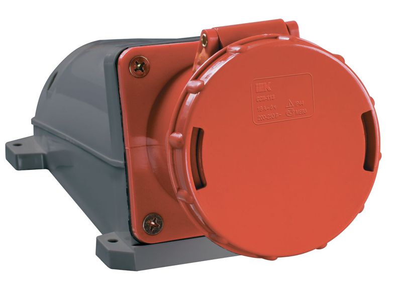 Розетка ОП 63А 380В 3P+PE+N ССИ-135 IP54 IEK PSR12-063-5 (1 шт.)