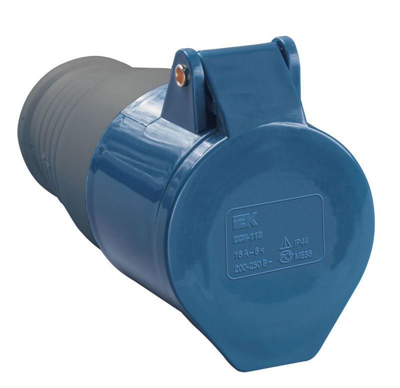 Розетка кабельная 32А 220В 2P+PE ССИ-223 IP44 IEK PSR21-032-3 (1 шт.)