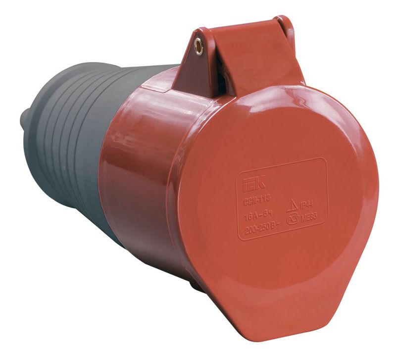 Розетка кабельная 16А 380В 3P+PE+N ССИ-215 IP44 IEK PSR22-016-5 (1 шт.)