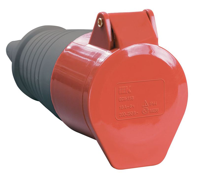 Розетка кабельная 32А 380В 3P+PE+N ССИ-225 IP44 IEK PSR22-032-5 (1 шт.)