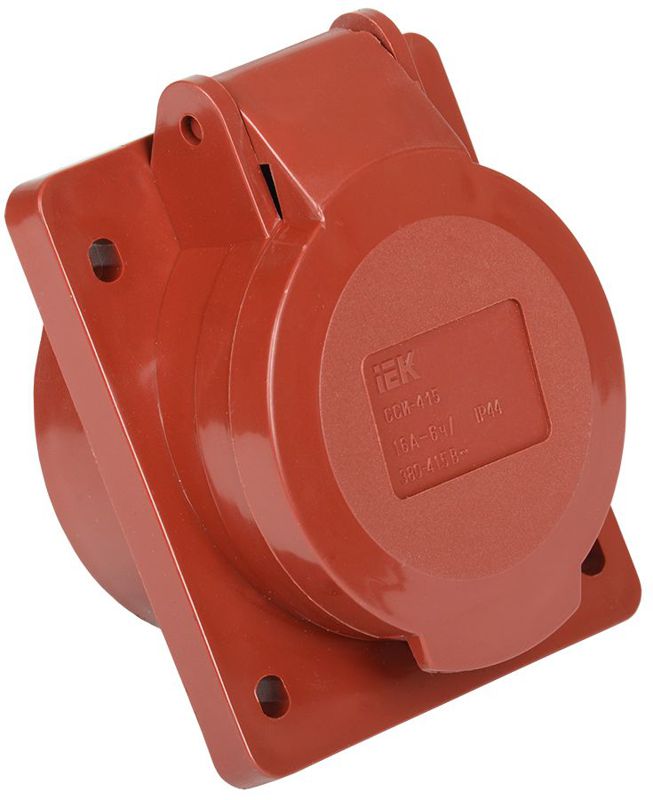 Розетка встраиваемая 16А 3P+E+N 380В IP44 ССИ-415 IEK PSR42-016-5 (1 шт.)