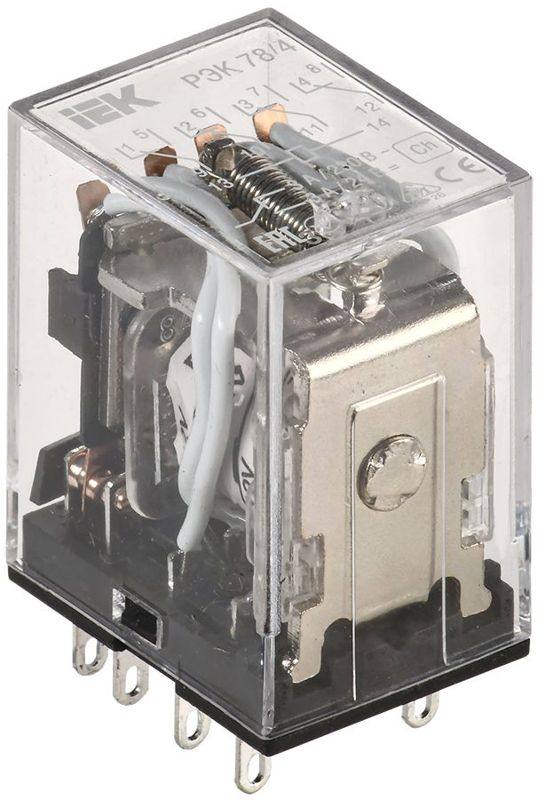 Реле РЭК 78-4 3А 12В DC IEK RRP20-4-03-012D (1 шт.)