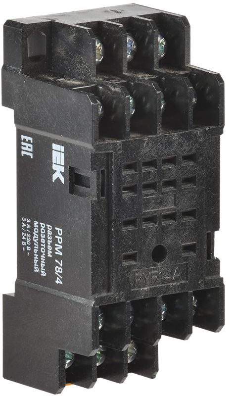Разъем модульный РРМ78/4(PYF14A) для РЭК78/4(MY4) IEK RRP20D-RRM-4 (1 шт.)