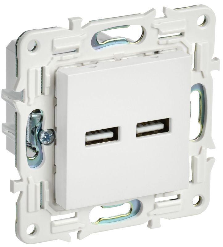 Розетка USB A+A 3.1А SKANDY SK-R15W арктич. бел. IEK SK-U21-D31-K01 (1 шт.)