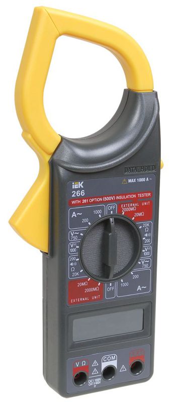 Клещи токоизмерительные Expert 266 IEK TCM-1S-266 (1 шт.)