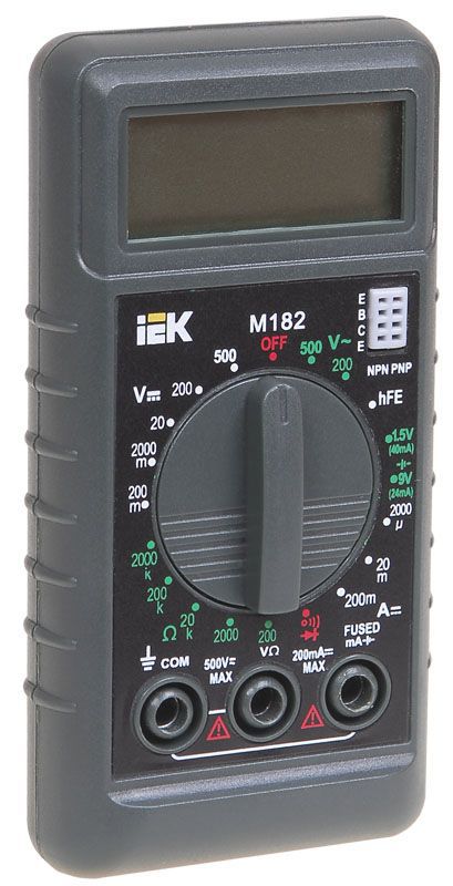 Мультиметр цифровой Compact M182 IEK TMD-1S-182 (1 шт.)