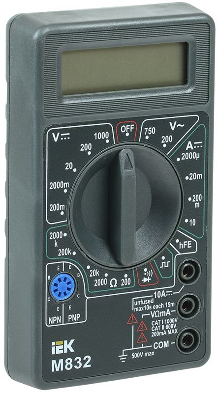 Мультиметр цифровой Universal M832 IEK TMD-2S-832 (1 шт.)