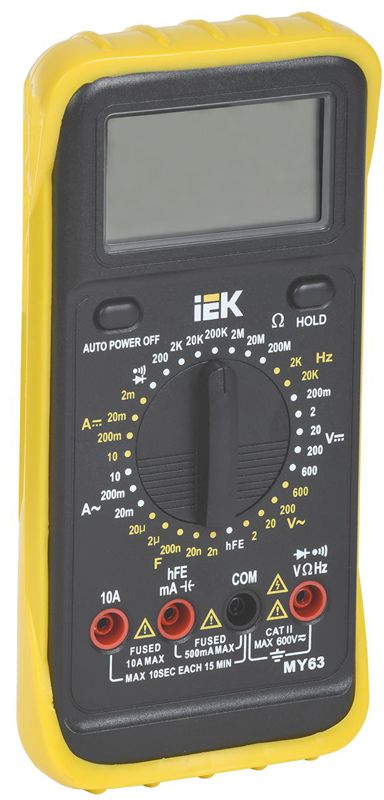 Мультиметр цифровой Professional MY63 IEK TMD-5S-063 (1 шт.)