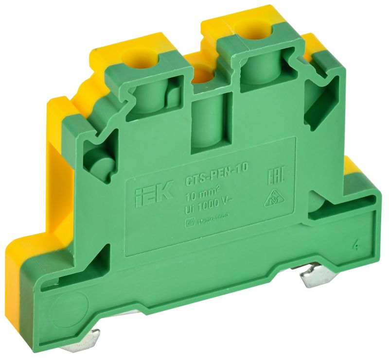 Колодка клеммная CTS-PEN ARMAFIX земля 10кв.мм жел./зел. IEK YCT11-00-K52-010 (1 шт.)