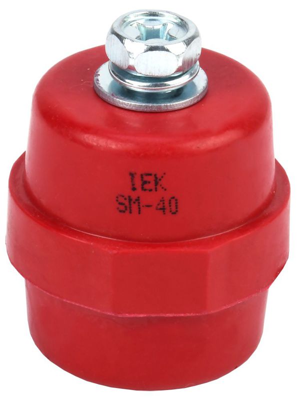 Изолятор SM40 (М8) силовой с болтом IEK YIS11-40-12-B (1 шт.)