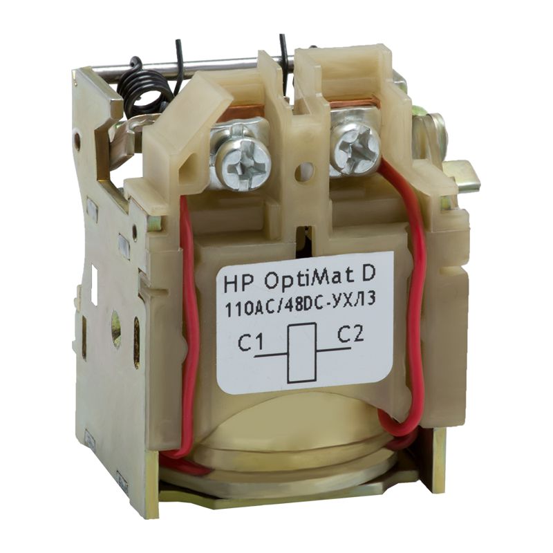 Расцепитель независимый OptiMat D100 D160 D250 D400 D630 110DC/230AC УХЛ3 КЭАЗ 143496 (1 шт.)