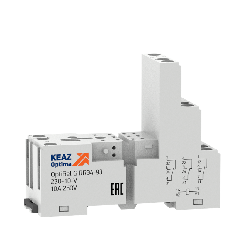 Розетка для реле OptiRel G RR94-93-230-10-V КЭАЗ 281165 (1 шт.)