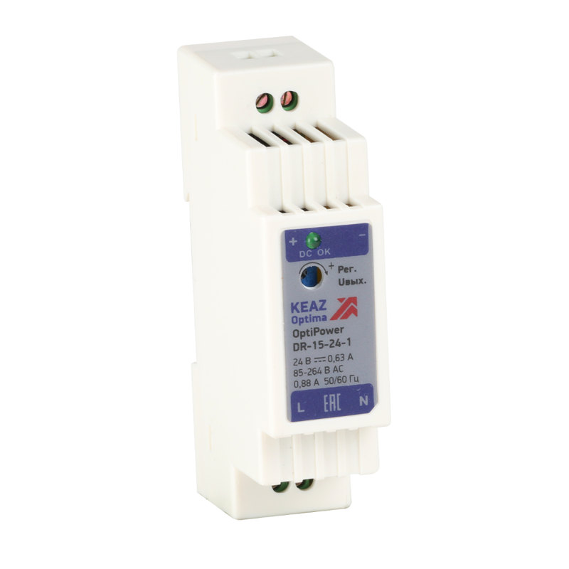 Блок питания OptiPower DR-15-24-1 КЭАЗ 284543 (1 шт.)