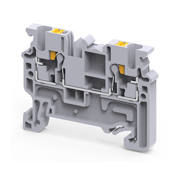 Клемма проходная push-in OptiClip CP-2.5-I-24А (0.2-2.5) сер. КЭАЗ 331838 (1 шт.)