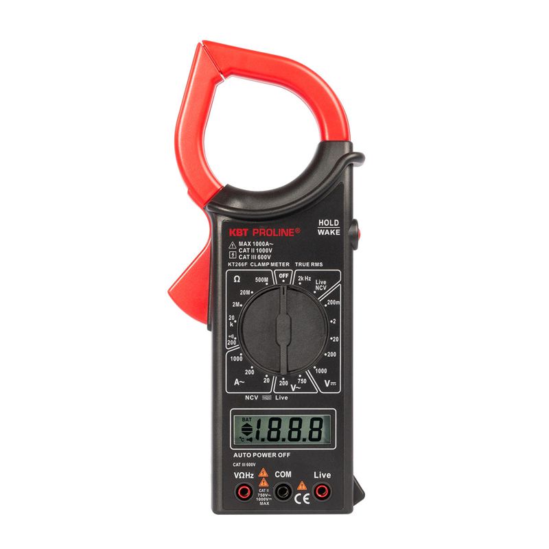 Клещи токовые цифровые "PROLINE" KT 266F КВТ 79133 (1 шт.)