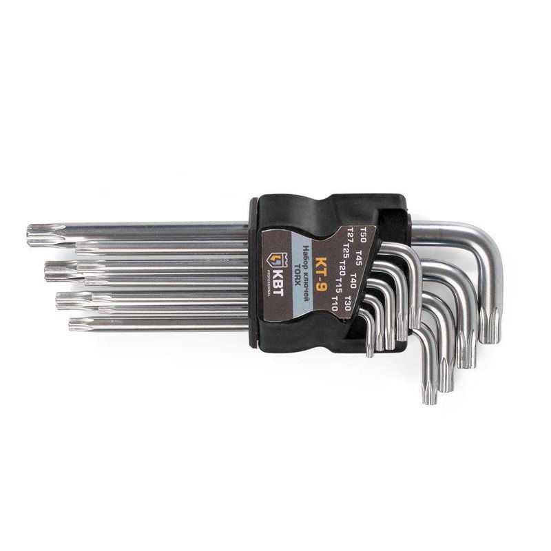 Набор ключей TORX КТ-9 (Т10-Т50) КВТ 79202 (1 шт.)