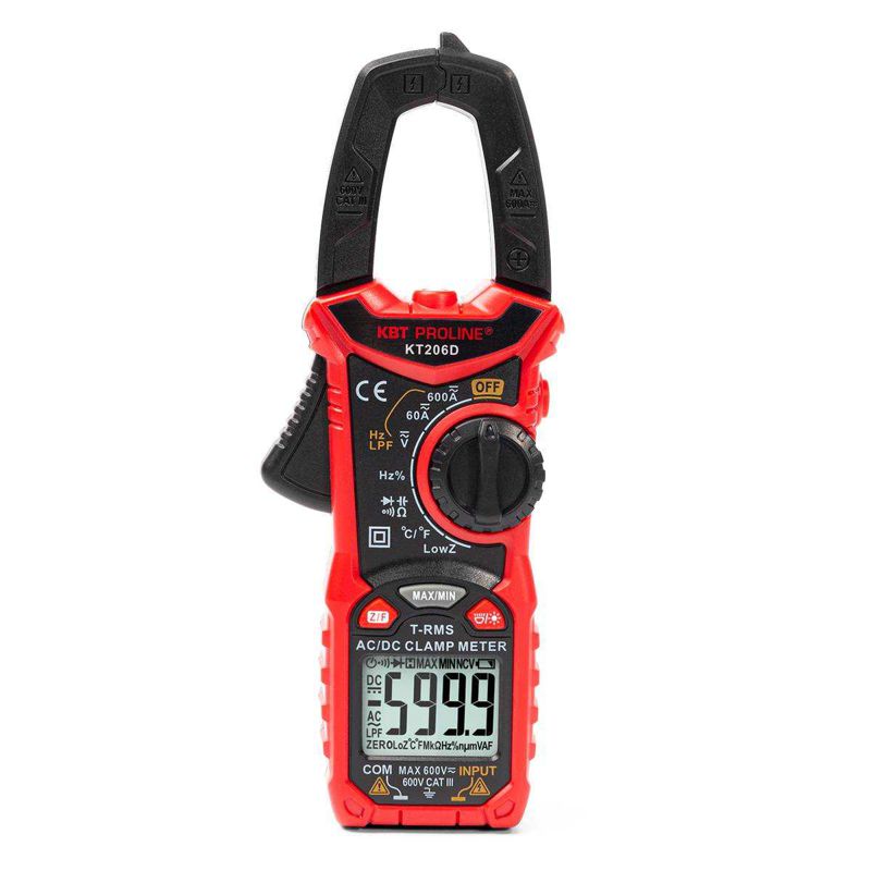 Клещи токовые цифровые KT 206D "PROLINE" КВТ 80753 (1 шт.)