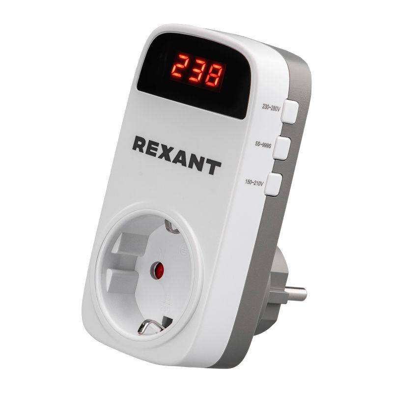 Реле напряжения «вилка-розетка» с дисплеем 16А Rexant 10-6040 (1 шт.)