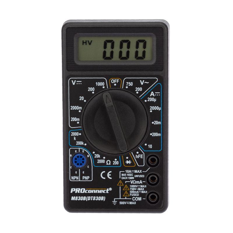 Мультиметр портативный M830B (DT830B) PROCONNECT 13-3011 (1 шт.)