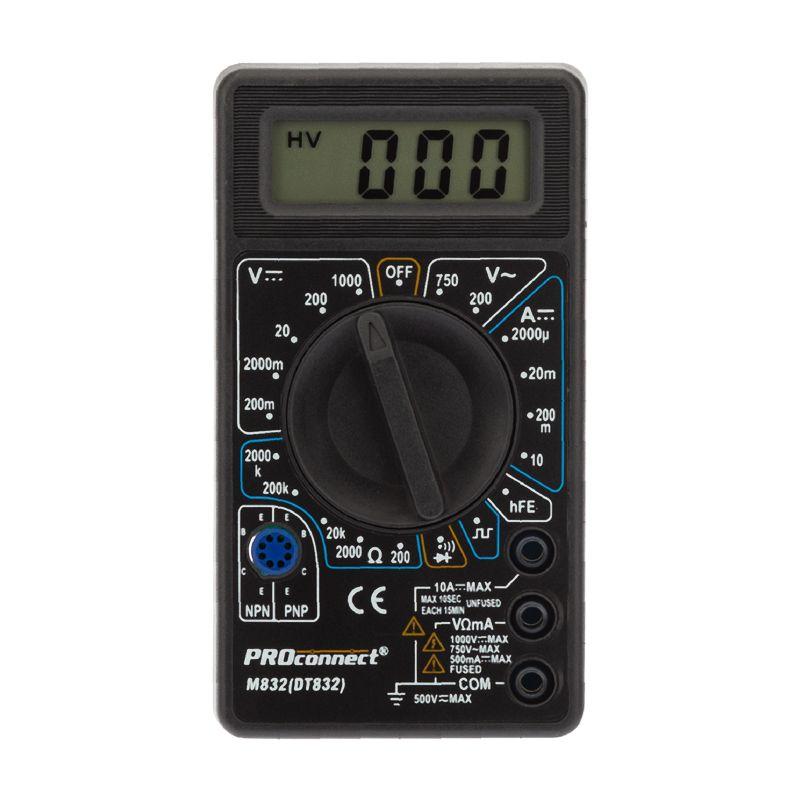 Мультиметр портативный M832 (DT832) PROCONNECT 13-3012 (1 шт.)