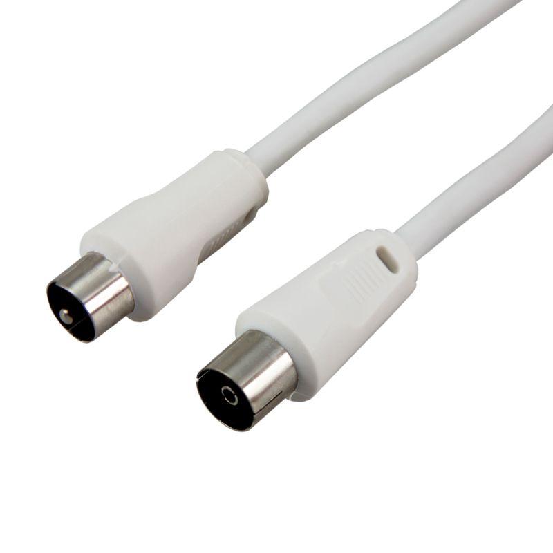 Шнур TV Plug - TV Jack 10м бел. Rexant 18-0007 (1 шт.)