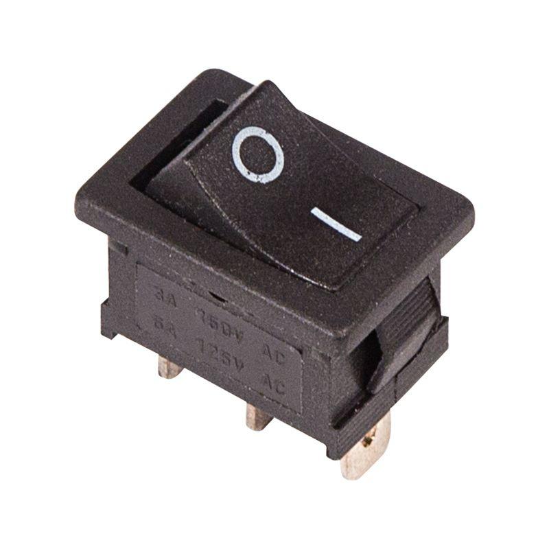 Выключатель клавишный 250В 6А (3с) ON-ON черн. Mini (RWB-202; SC-768) Rexant 36-2130 (1 шт.)