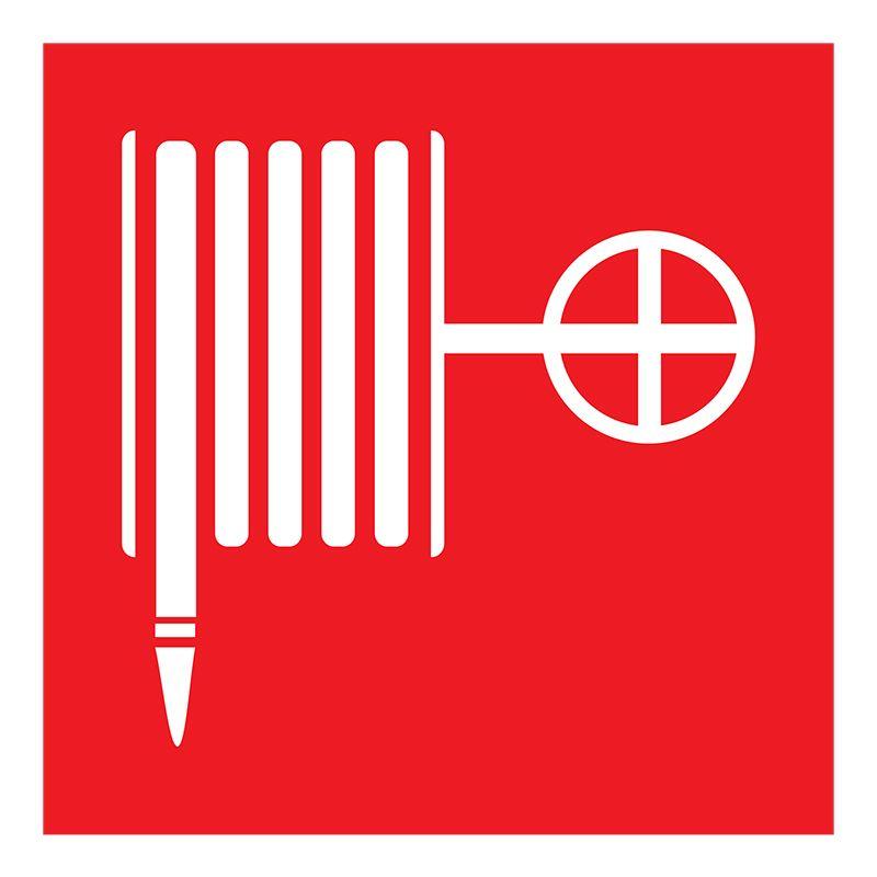 Наклейка знак пожарной безопасности "Пожарный кран" 100х100мм Rexant 56-0054 (1 шт.)