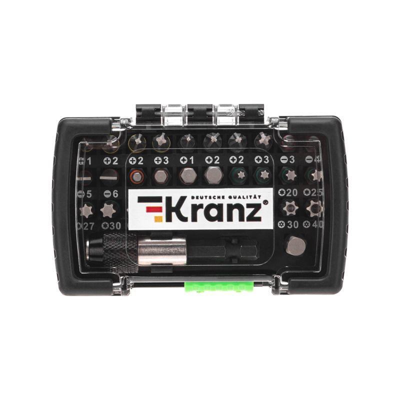 Набор бит с магнитным держателем пластиковый кейс 32 шт Kranz KR-92-0464 (1 шт.)