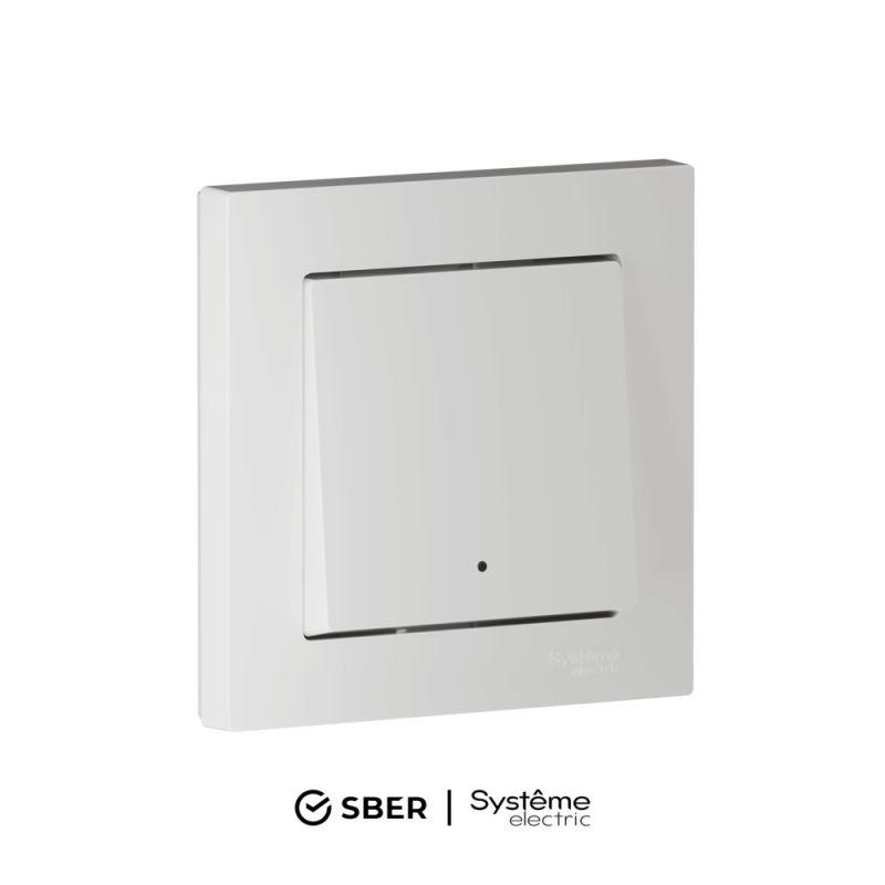 Выключатель 1-кл. AtlasDesign Smart 10А (сх. 1) L+N с подсветкой Zigbee механизм бел. SE ATN000113Z (1 шт.)