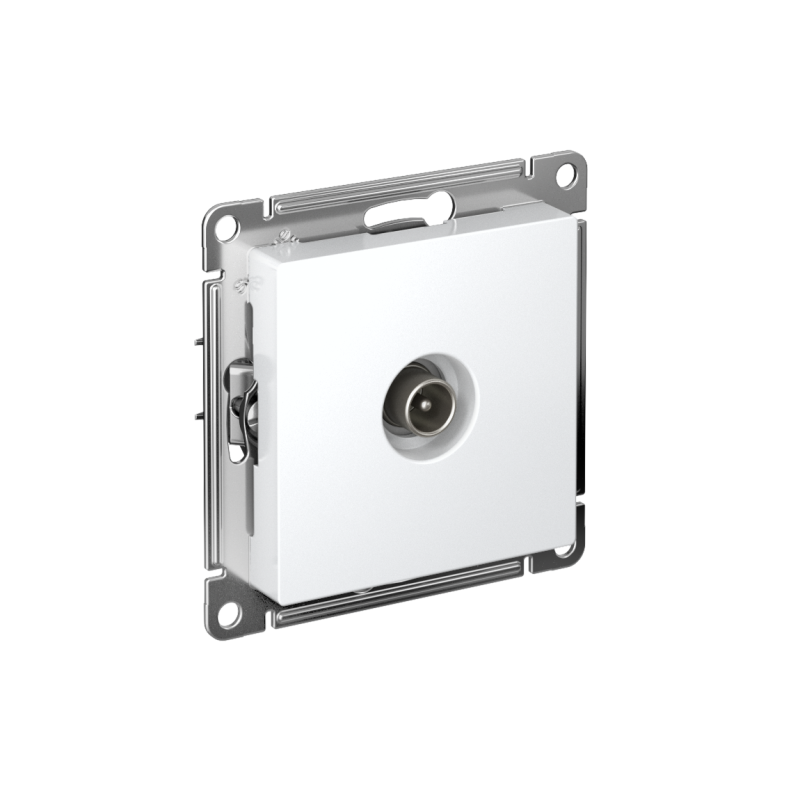 Розетка телевизионная оконечная TV AtlasDesign 1дБ механизм бел. SE ATN000191 (1 шт.)