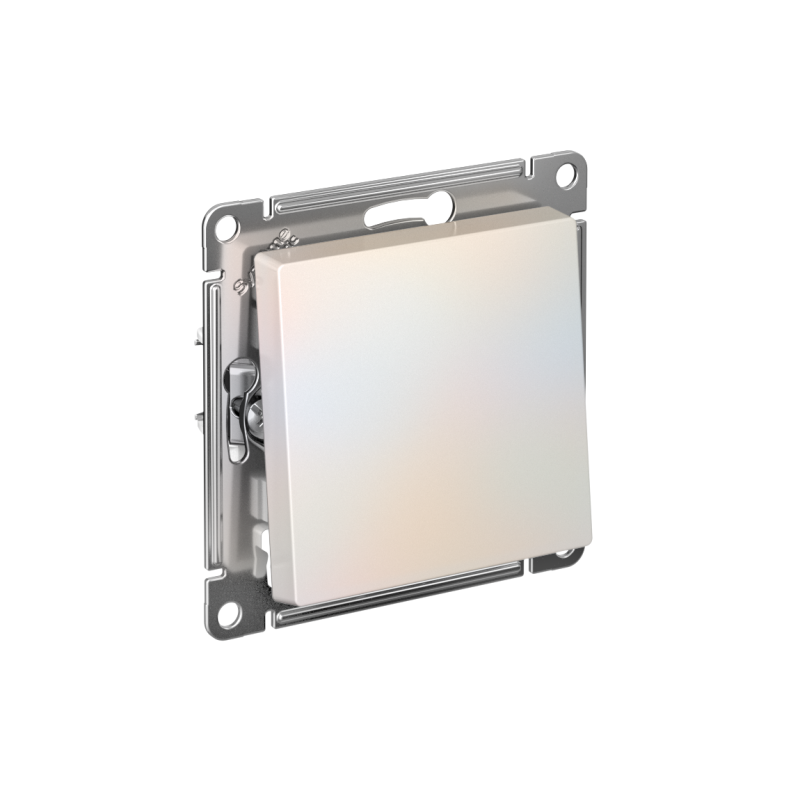 Выключатель 1-кл. СП AtlasDesign 10А IP20 (сх. 1) 10AX с самовозвратом механизм жемчуж. SE ATN000415 (1 шт.)