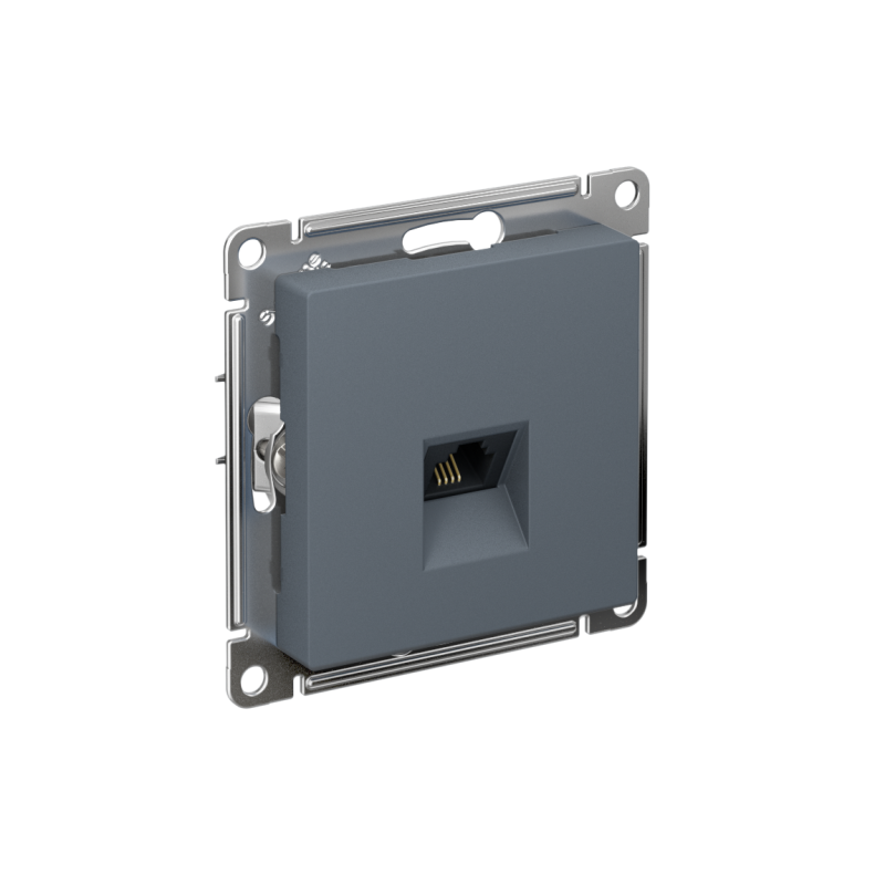 Розетка телефонная 1-м СП AtlasDesign RJ11 механизм грифель SE ATN000781 (1 шт.)