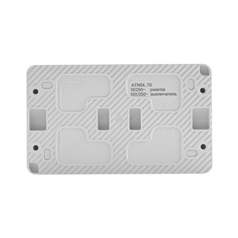 Блок ОП AtlasDesign PROFI IP54 (розетка 1-м 16А заземл. защ. шторки + 1-кл. выключатель 10А) бел. SE ATN540170 (1 шт.)