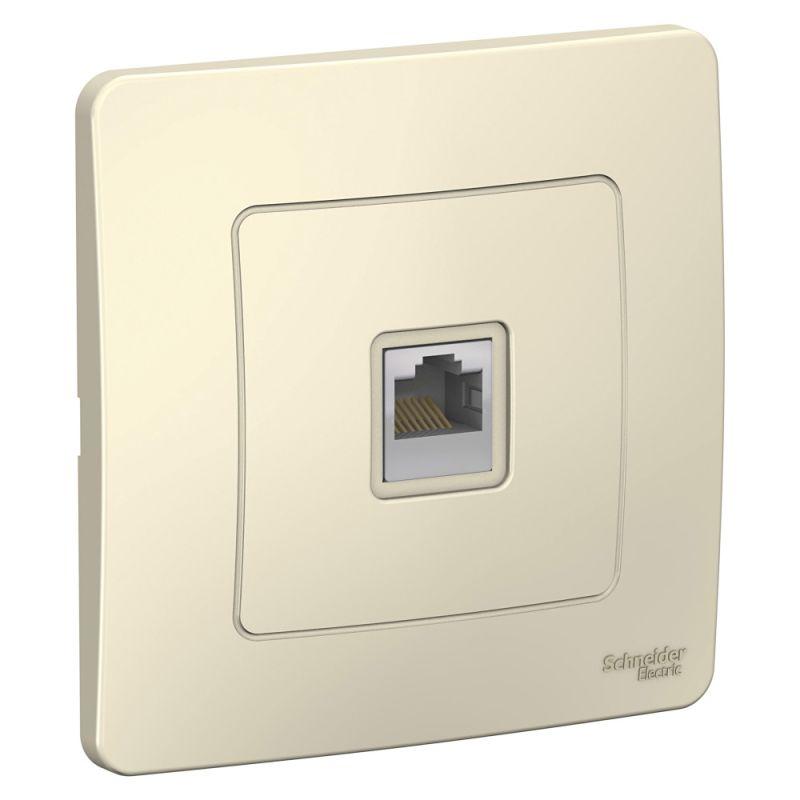 Розетка компьютерная 1-м СП Blanca RJ45 кат.5E молочн. SE BLNIS045002 (1 шт.)