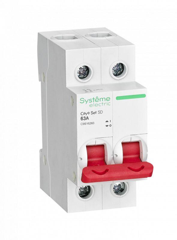 Выключатель нагрузки 2п 63А 400В City9 Set SE C9S16263 (1 шт.)