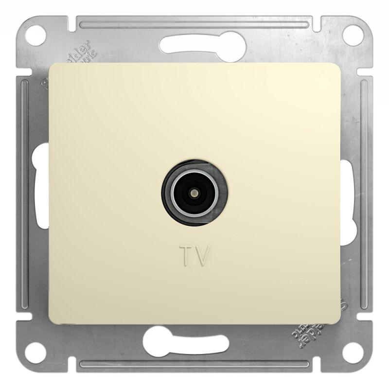 Розетка телевизионная TV Glossa коннектор механизм беж. SE GSL000293 (1 шт.)