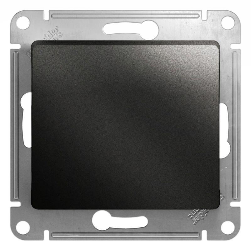 Кнопка нажимная 1-кл. СП Glossa 10А IP20 (сх. 1) 10AX механизм антрацит SE GSL000715 (1 шт.)