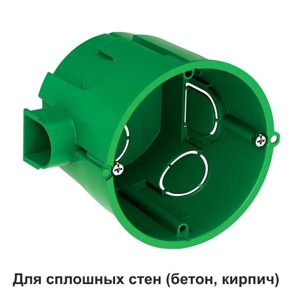 Коробка установочная 68(65)х60мм IP30 для сплошных стен SE IMT35101 (1 шт.)