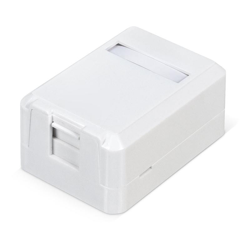 Корпус настенной розетки для установки 1-ой вставки типа Keystone Jack Д WRline WR-MB-1 бел. Hyperline 505219 (1 шт.)