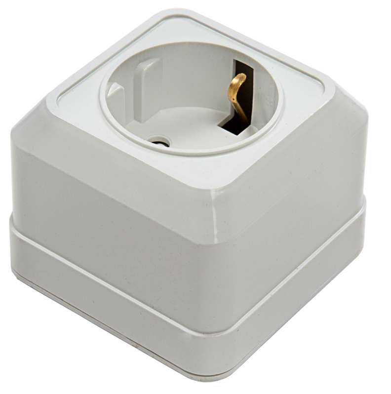 Розетка 1-м BOLLETO защ. шторки с заземл. накл. 7028х бел. ASD / IN HOME 4690612000954 (1 шт.)
