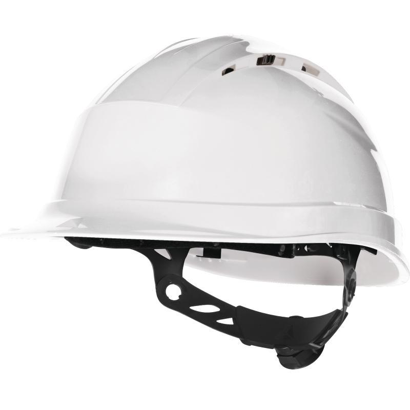 Каска защитная QUARTZ UP IV с вентил. с храповым механизмом бел. Delta Plus QUARUP4BC (1 шт.)